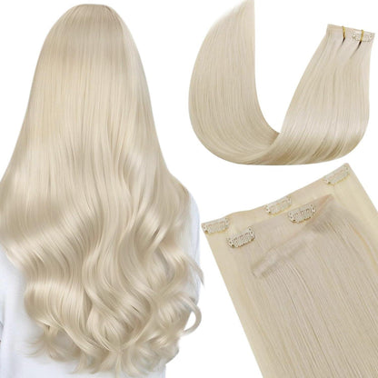Echthaar Clip-Ins Blond 50cm – Salonqualität #613