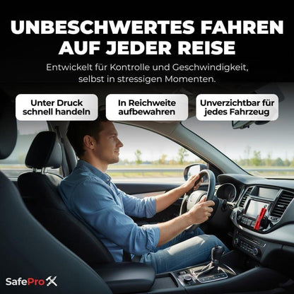 Notfallhammer Auto mit Gurtschneider (6er-Pack)