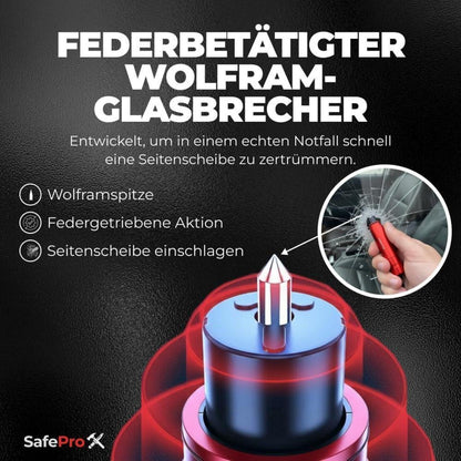 Notfallhammer Auto mit Gurtschneider (6er-Pack)