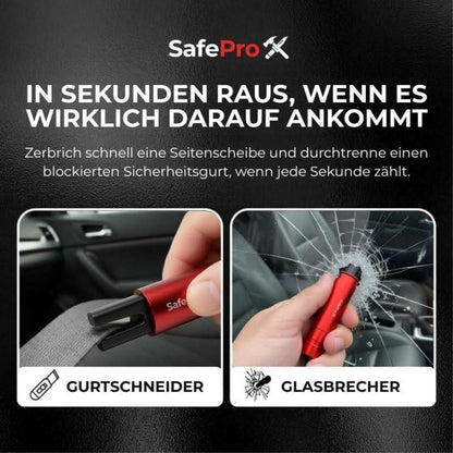Notfallhammer Auto mit Gurtschneider (4er-Pack)