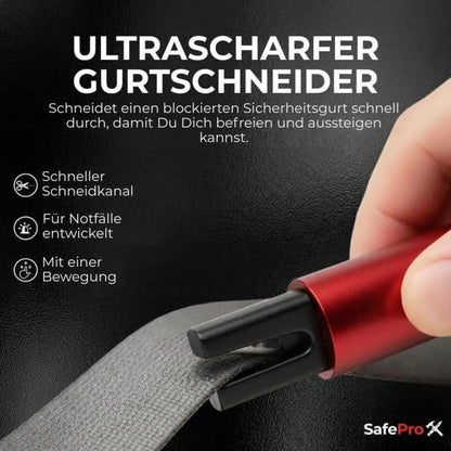 Notfallhammer Auto mit Gurtschneider (4er-Pack)