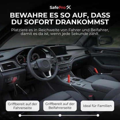 Notfallhammer Auto mit Gurtschneider (4er-Pack)