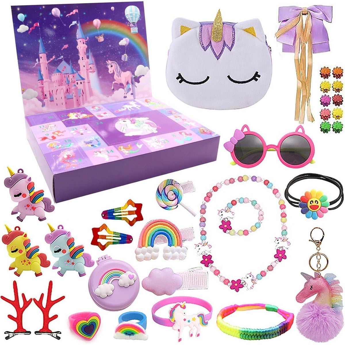 Adventskalender Mädchen 2026 mit Haar Accessoires & Schmuck