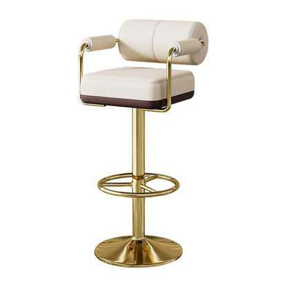 Vigosit Barhocker Set Höhenverstellbar, Drehbar & Gepolstert, Weiss