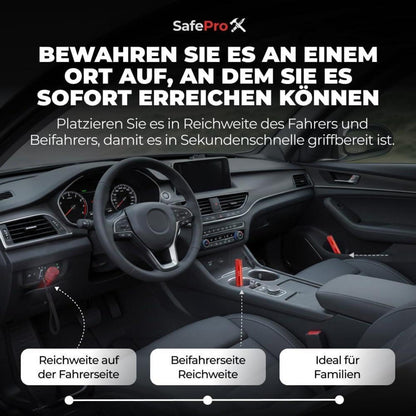 Notfallhammer Auto mit Gurtschneider - 2er Pack