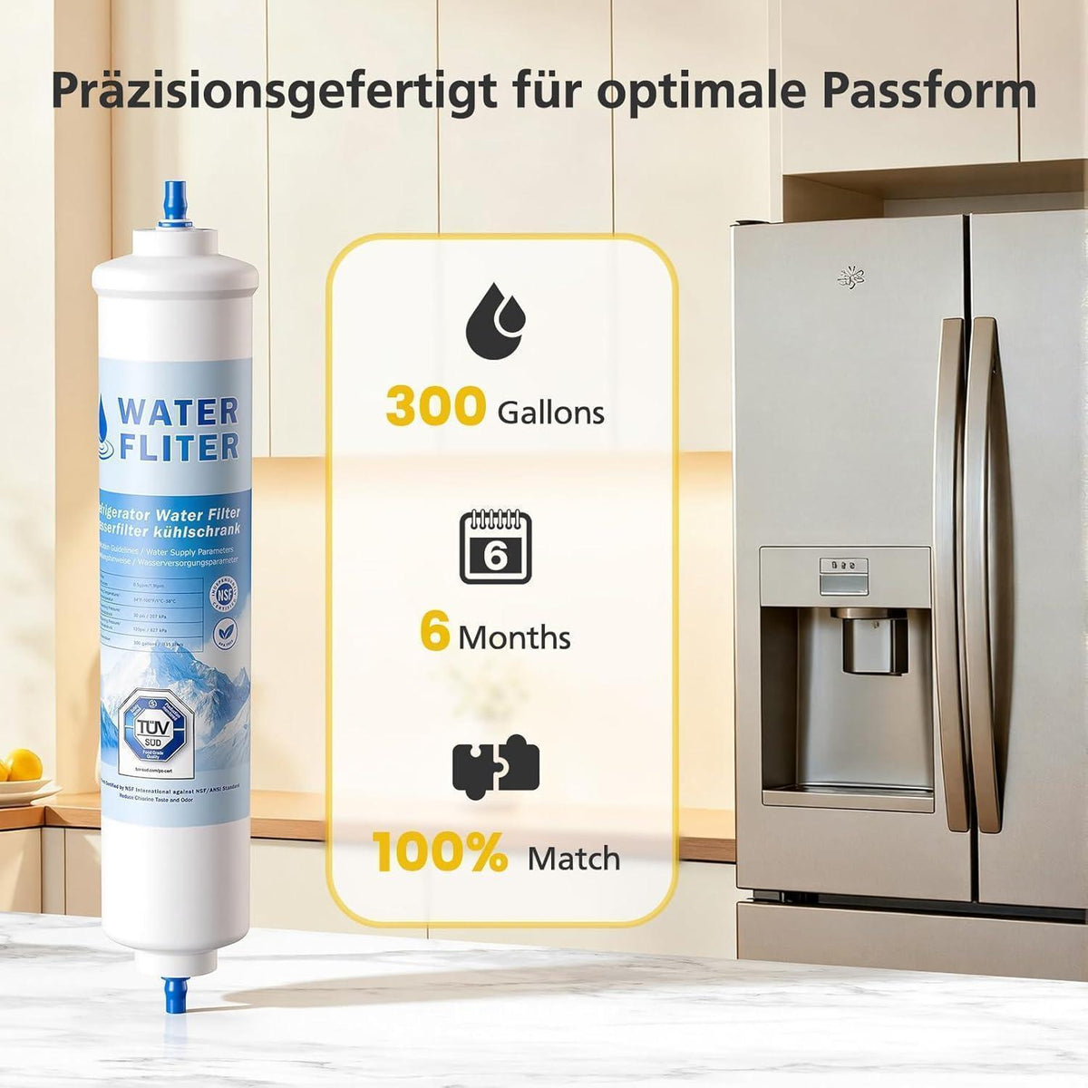 Wasserfilter Kühlschrank für Samsung & LG Modelle