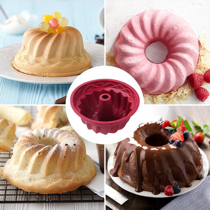 Silikon Gugelhupfform Ø24 cm – Für Kuchen, Brot & Desserts