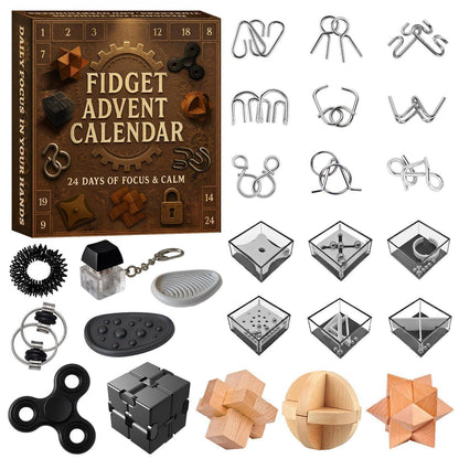 Knobel Adventskalender 2026 – 24 Tage Metall- & Holzpuzzle