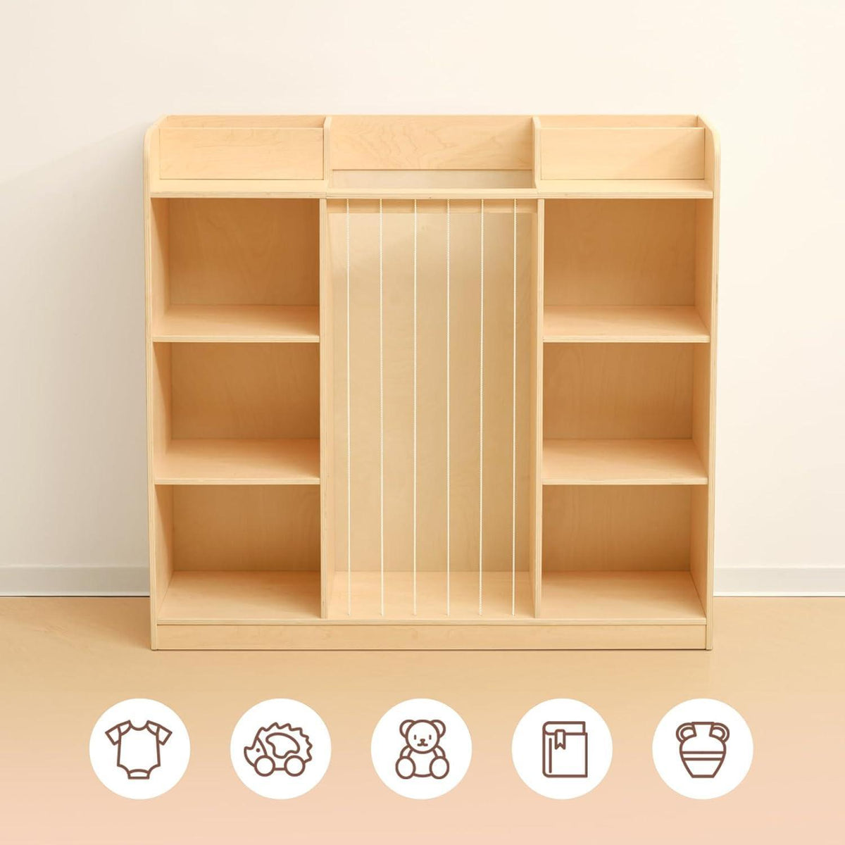 Kuscheltier Aufbewahrung & Kinderbuchregal – Spielzeugorganisator