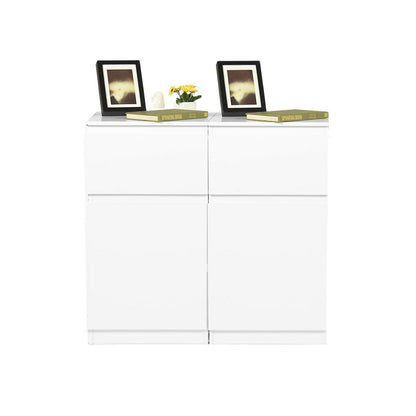 Weiße Kommode mit Schublade & Tür – Schlafzimmer & Wohnzimmer