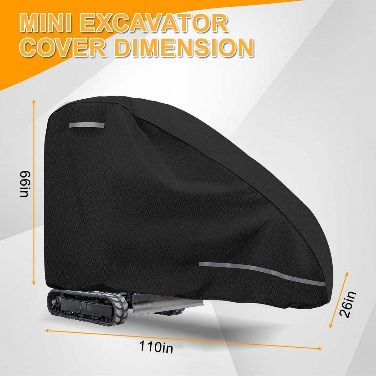 Minibagger Abdeckplane wasserdicht für 10-15HP Bagger