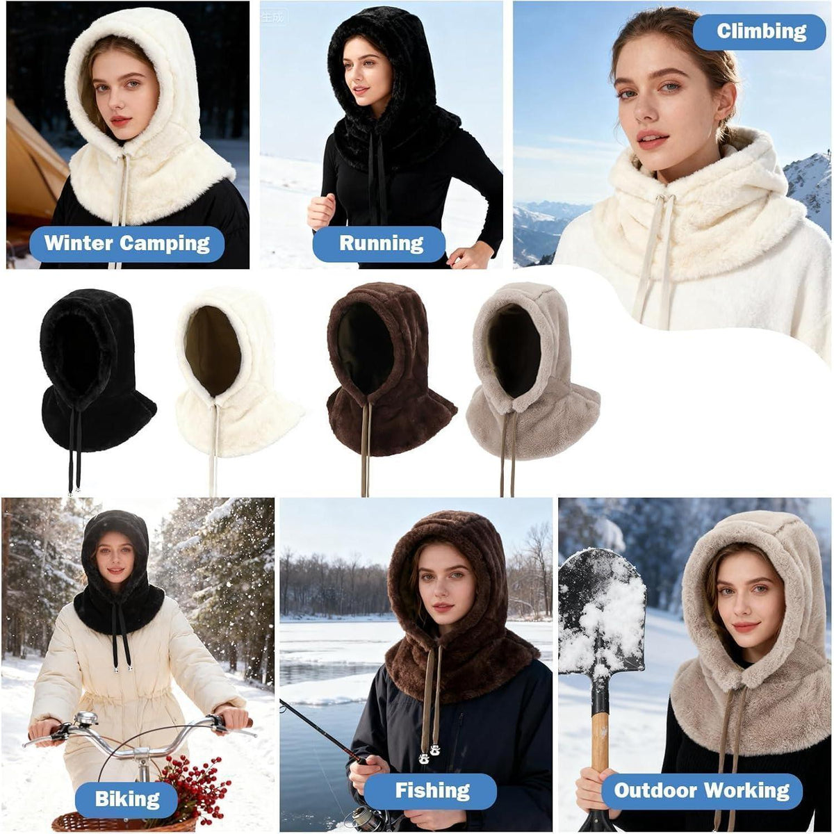 Thermo Sturmhaube Damen – Warm & Winddicht für Winteraktivitäten