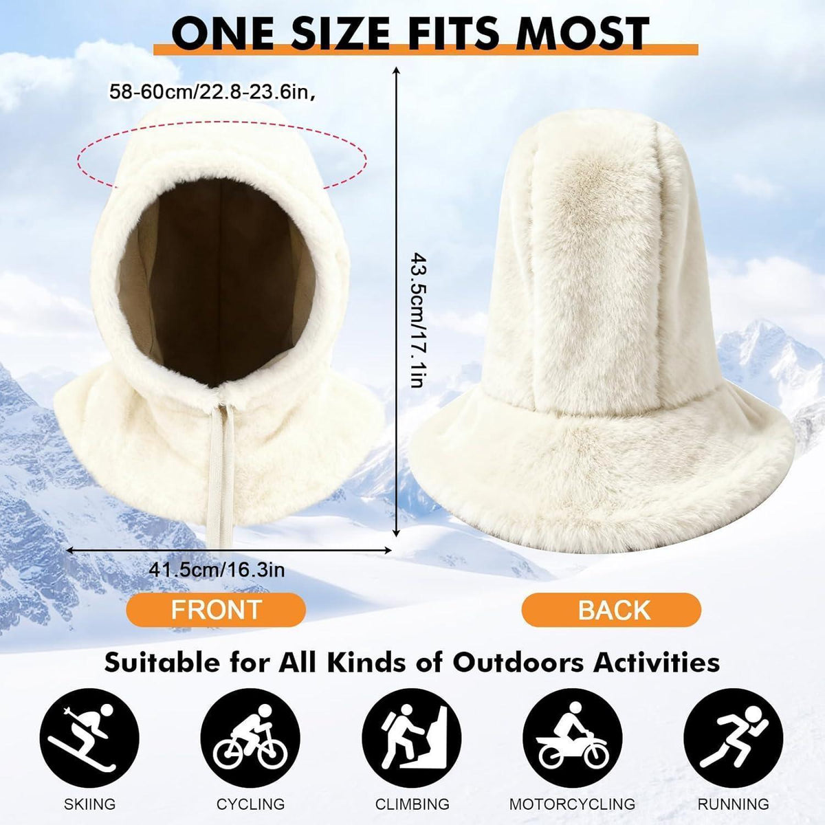 Thermo Sturmhaube Damen – Warm & Winddicht für Winteraktivitäten