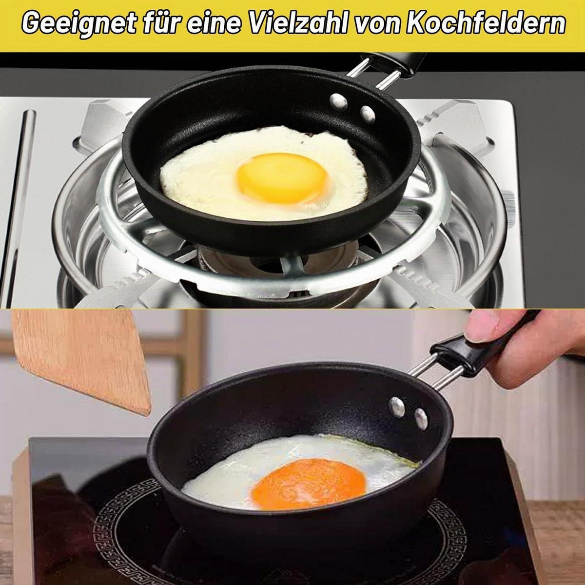 2x Mini Pfanne Induktion | Antihaftbeschichtet & Kochset