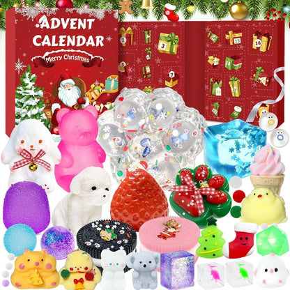 Fidget Adventskalender 2026 Kawaii Mochi Set Stressabbau Geschenk
