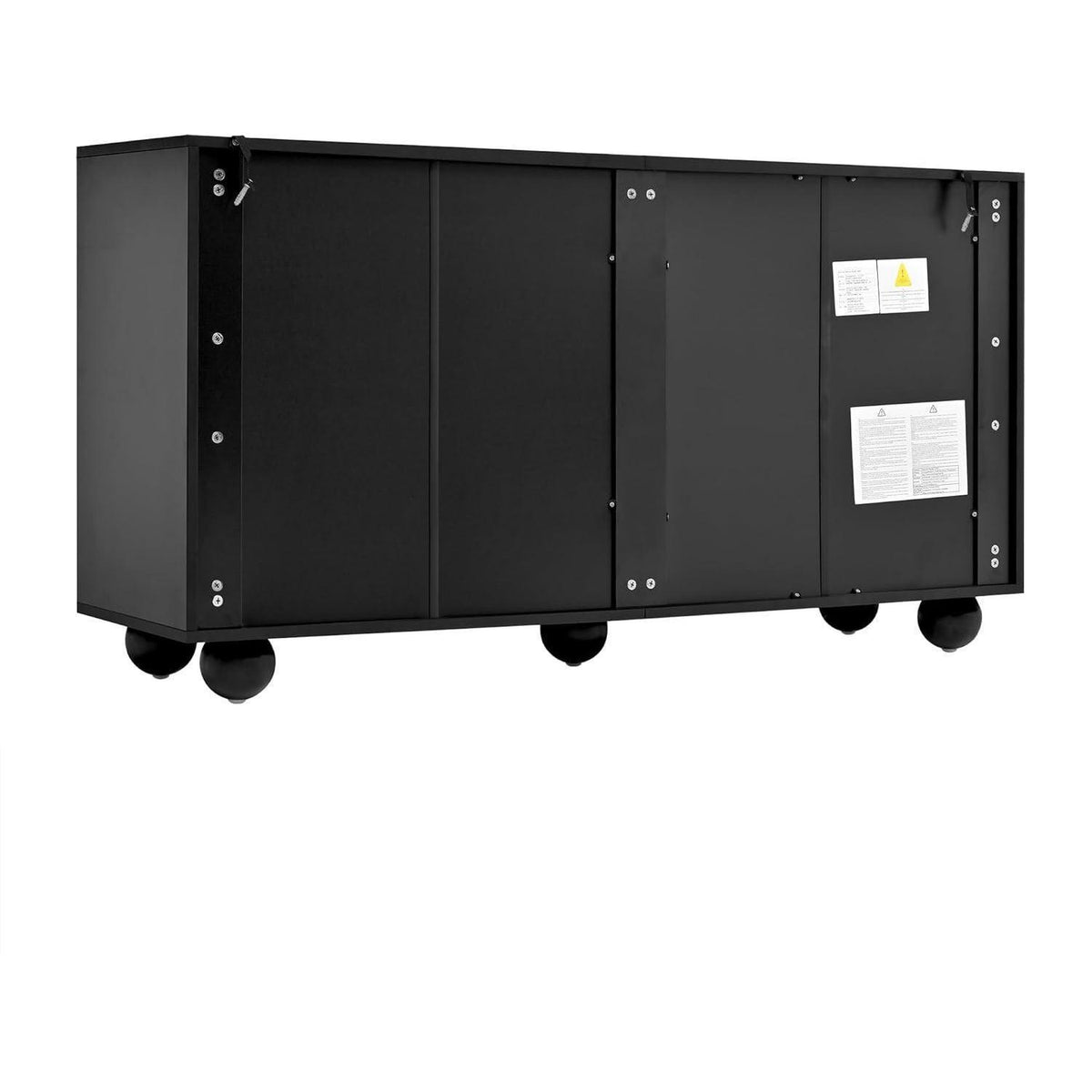 Modernes Sideboard mit 6 Schubladen Schwarz Weiß