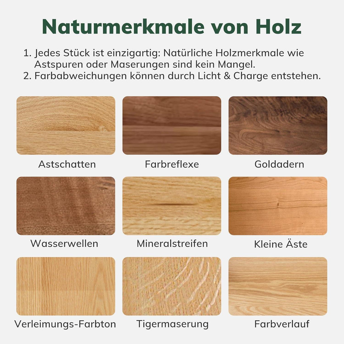 Schmaler Konsolentisch Eiche Massivholz – Platzsparend & Stabil