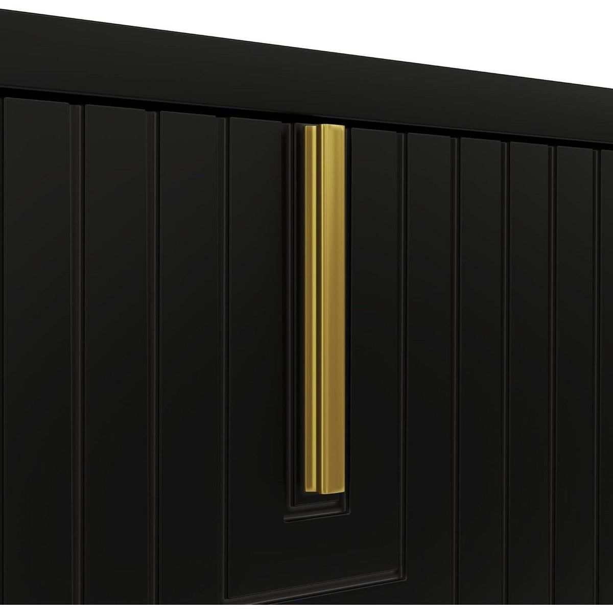 Moderner TV-Schrank 160cm mit goldenen Akzenten & Stauraum