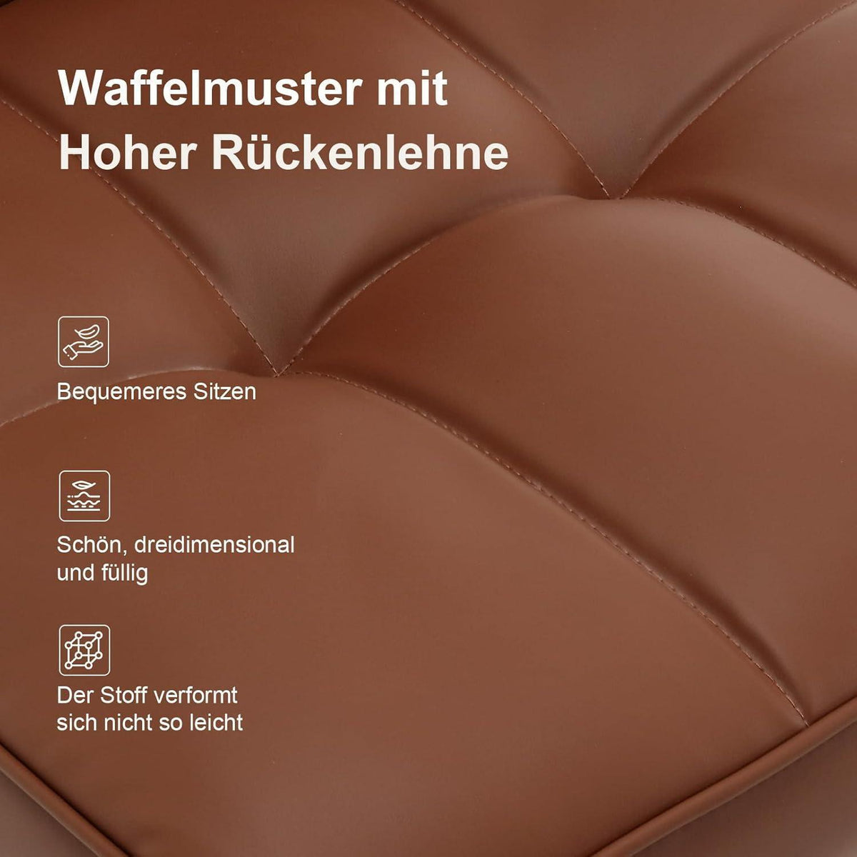 Esszimmerstühle Set Braun 6er – Bequem & Modern