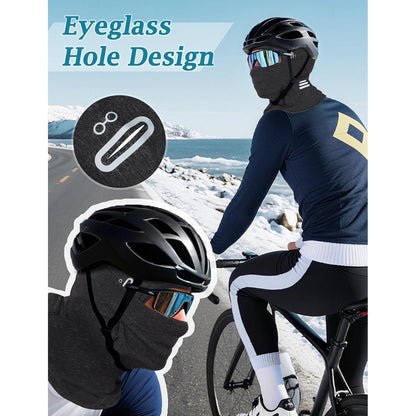 Sturmhaube Winddicht Warm – Skimaske Fahrrad Balaclava Grau