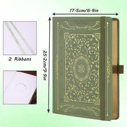 Gepunktetes B5 Tagebuch mit Hardcover und Lesezeichen