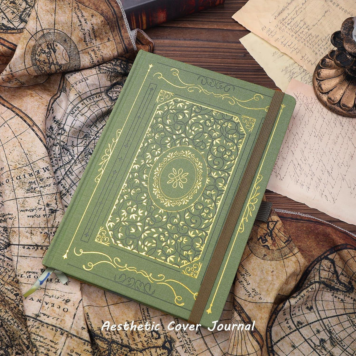 Gepunktetes B5 Tagebuch mit Hardcover und Lesezeichen