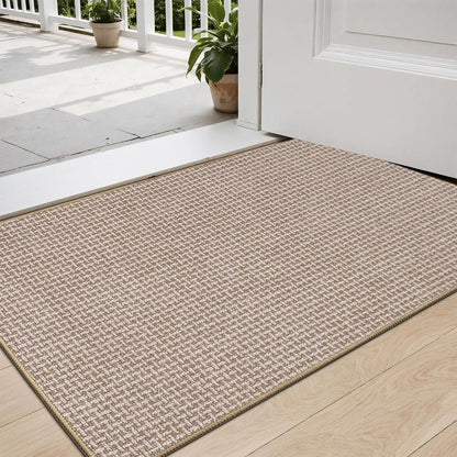 Innen Fußmatte 60x90 cm – Waschbar & Rutschfest in Beige