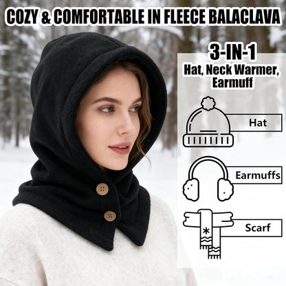 Winter Thermo Kapuzenschal Unisex – Warm & Winddicht 2in1