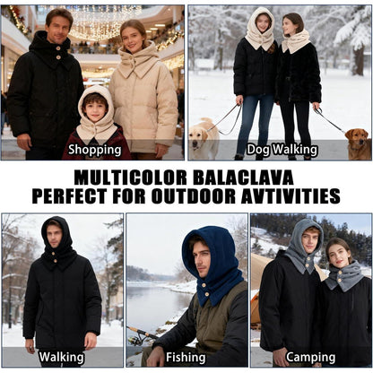 Winter Thermo Kapuzenschal Unisex – Warm & Winddicht 2in1