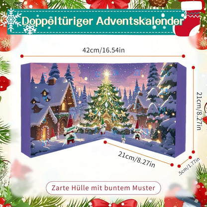 Adventskalender Wichtel 24 Tage Countdown Deko für Erwachsene