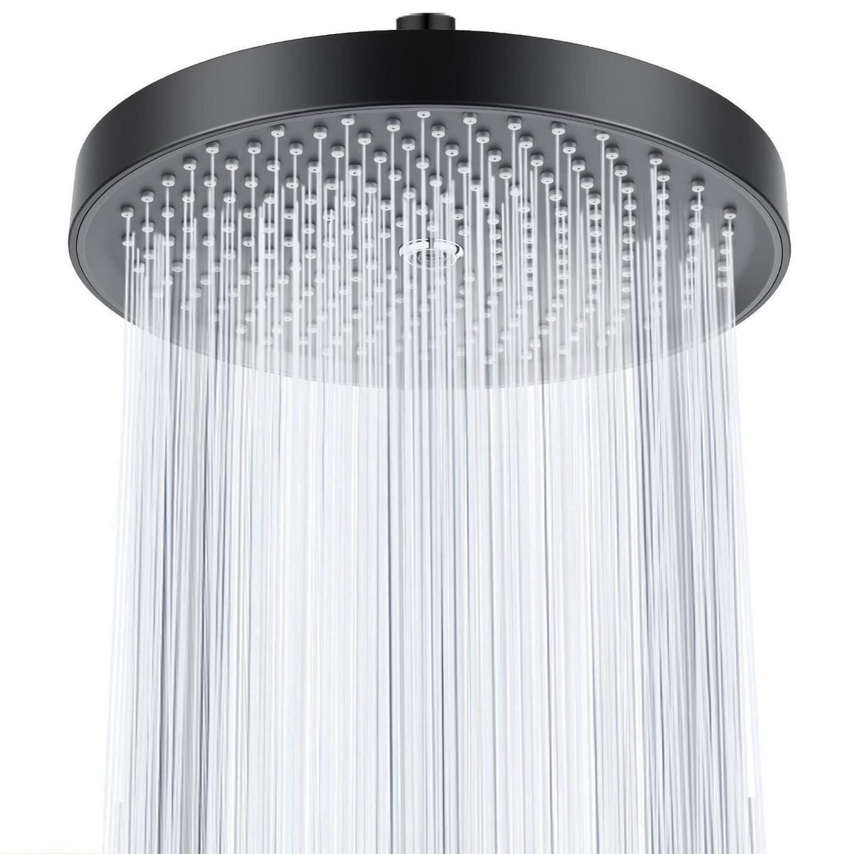 10 Zoll Regendusche mit Anti-Kalk-Düsen Schwarz