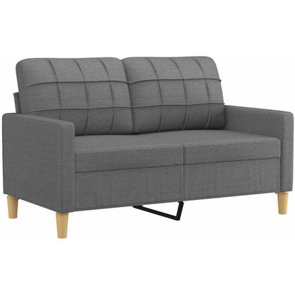 2-Sitzer Sofa Bodensofa mit Bettfunktion & Pillow Back Support