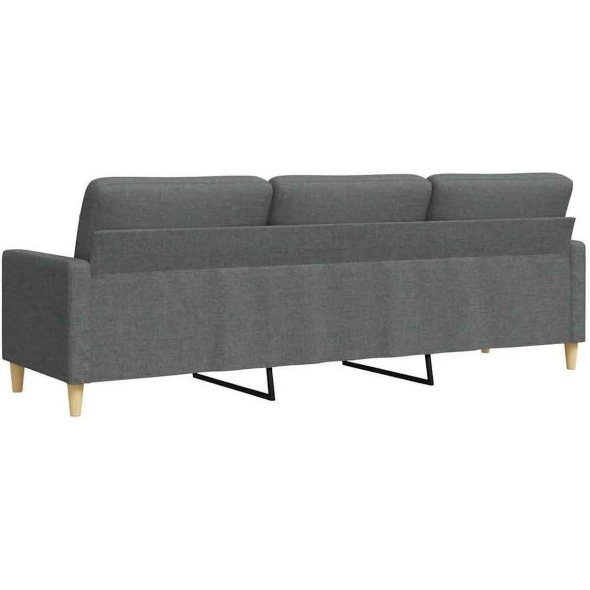 3-Sitzer Sofa mit Schlaffunktion Dunkelgrau 210 cm