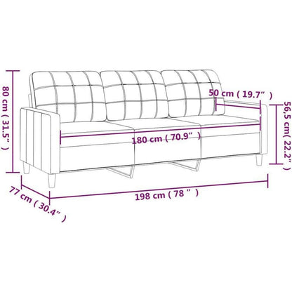 3-Sitzer Bodensofa mit Bettfunktion & Pillow-Support, Braun