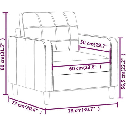 Creme Sofasessel 60 cm – Bequemes Bodensofa mit Pillow Support