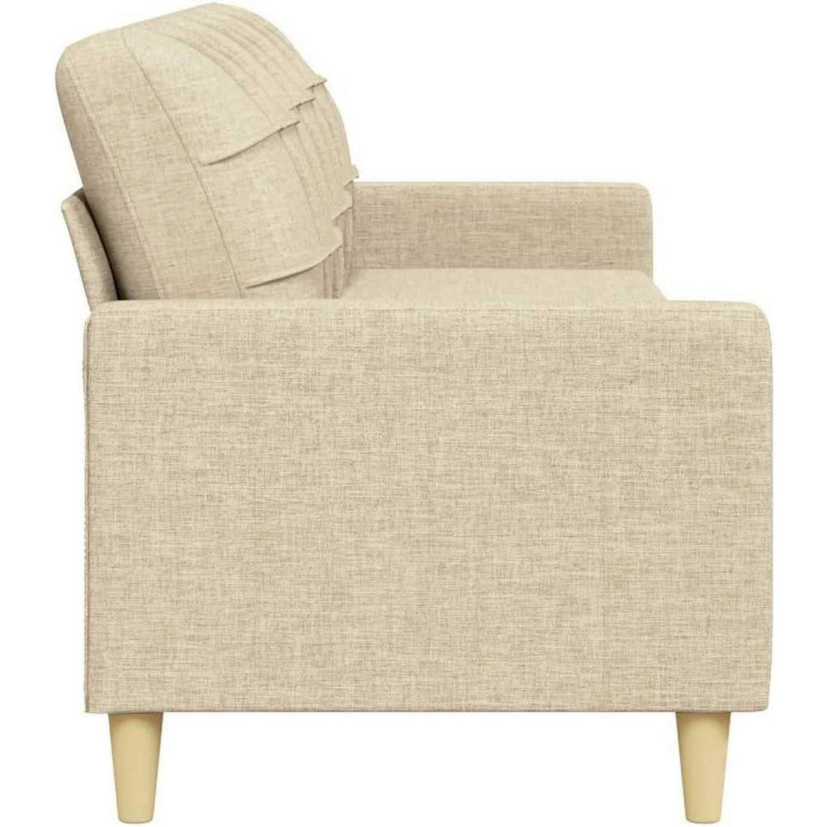 3-Sitzer Sofa Creme – Modernes Polster Sofa mit Kissen