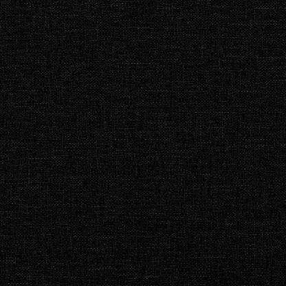 3-Sitzer Sofa mit Hocker & Schlaffunktion Schwarz 180cm