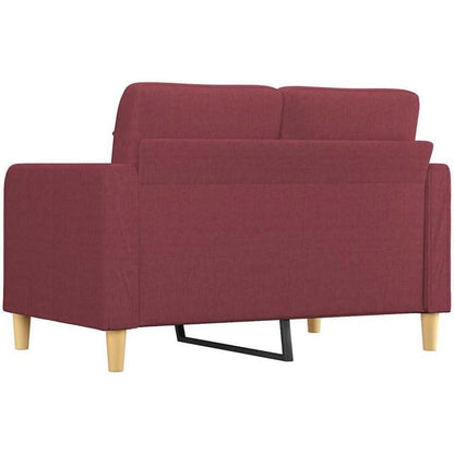 2-Sitzer Sofa Bodensofa mit Bettfunktion, Weinrot 120cm