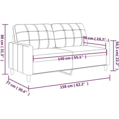 2-Sitzer Sofa Bodensofa mit Bettfunktion – Dunkelgrau 140cm