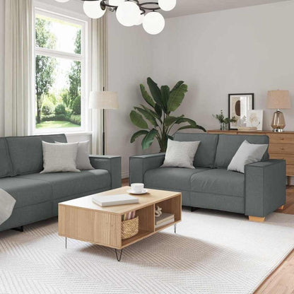 Graues Sofa-Set: 3-Sitzer, 2-Sitzer & Sessel