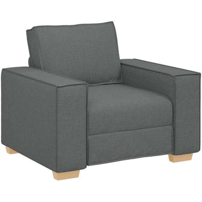 Graues Sofa-Set: 3-Sitzer, 2-Sitzer & Sessel
