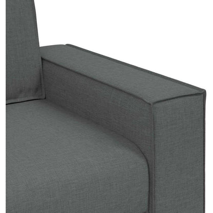 Graues Sofa-Set: 3-Sitzer, 2-Sitzer & Sessel