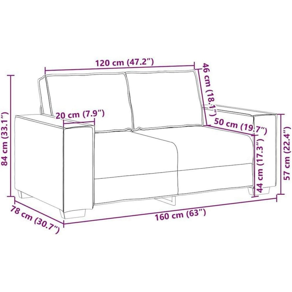 Cremefarbenes Sofa-Set: 3-Sitzer, 2-Sitzer & Sessel