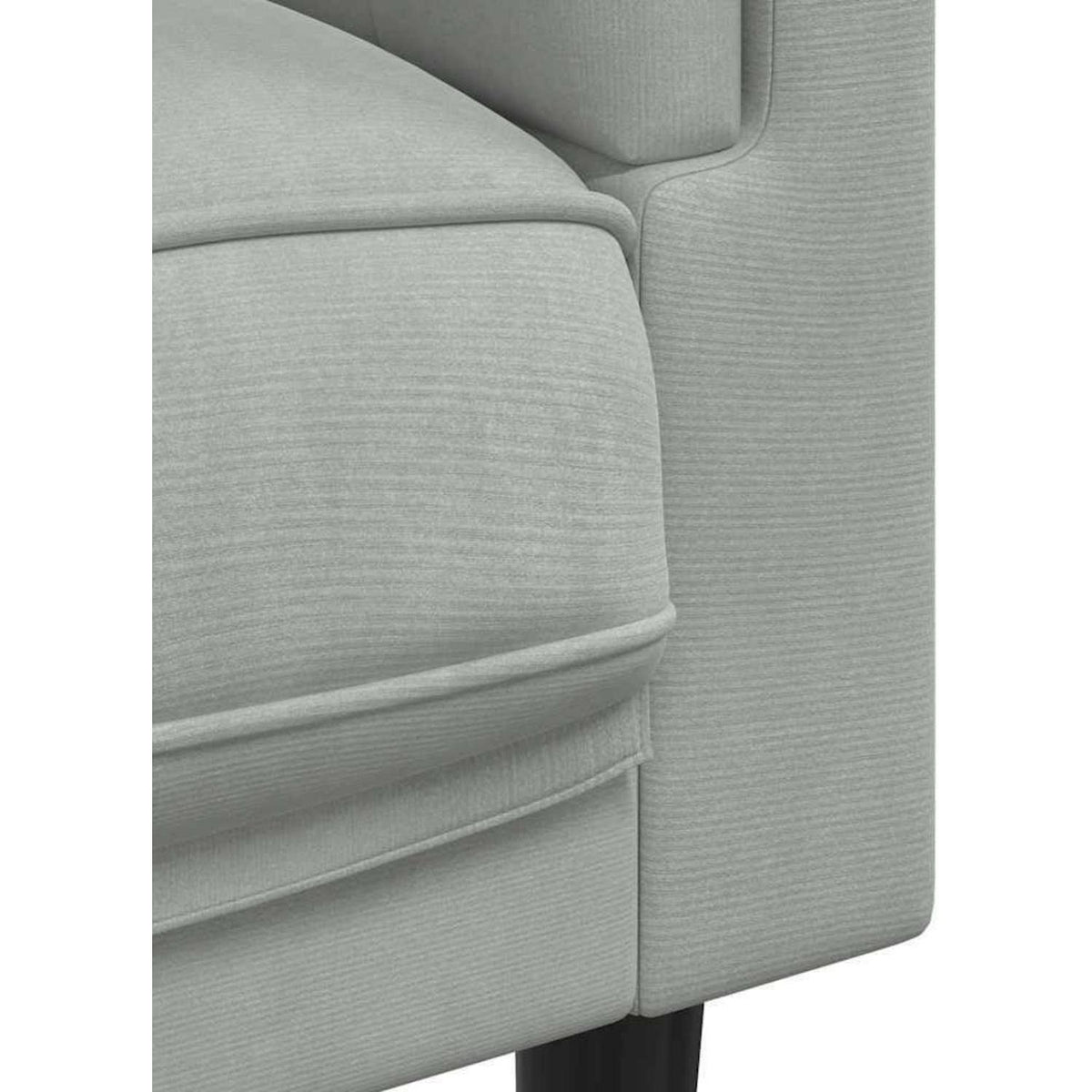 2-Sitzer Sofa Samt Hellgrau – Bequeme Couch für Wohnzimmer