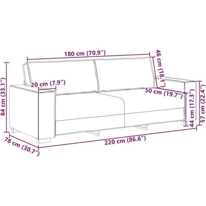 Braunes Stoffsofa 2-Sitzer & 3-Sitzer – Komfort & Stil