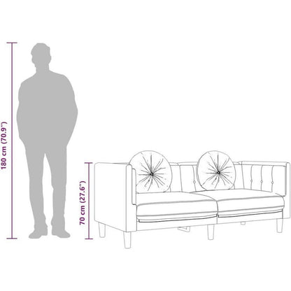 3-Sitzer Samtsofa Rosa – Bequeme Couch für Wohnzimmer