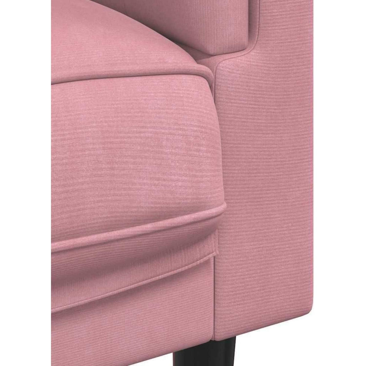 Modernes Samt Sofa 2-Sitzer Rosa – Bequemes Wohnzimmer Sofa