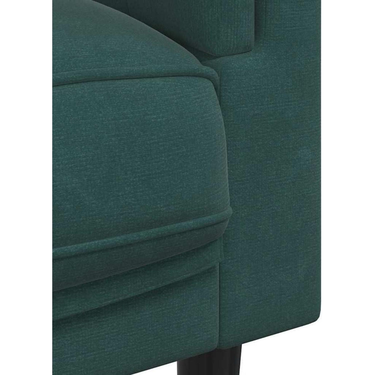 Modernes 3-Sitzer Sofa Dunkelgrün Samt mit Kissen