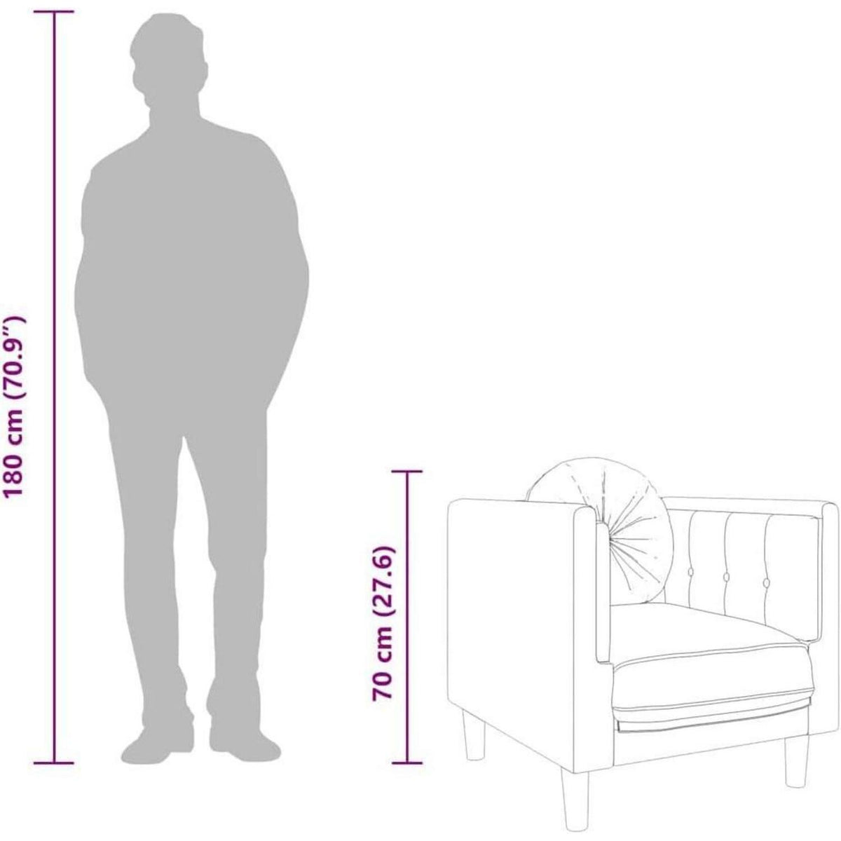 Samt Sofa mit Kissen – Modernes Wohnzimmer Sofa Creme