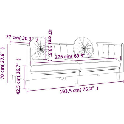 3-Sitzer Samt Sofa Modernes Wohnzimmer Sofa Hellgrau